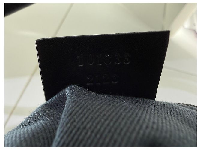 Gucci Borsa a tracolla GG Canvas Monogram Denim Nero - vista 9