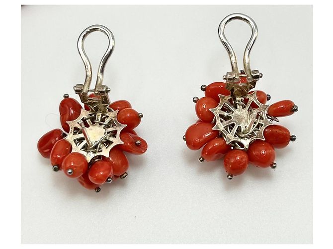Autre Marque Set Gioielli in Corallo Rosso e Argento S925 - vista 10