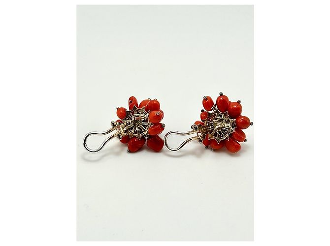 Autre Marque Set Gioielli in Corallo Rosso e Argento S925 - vista 5