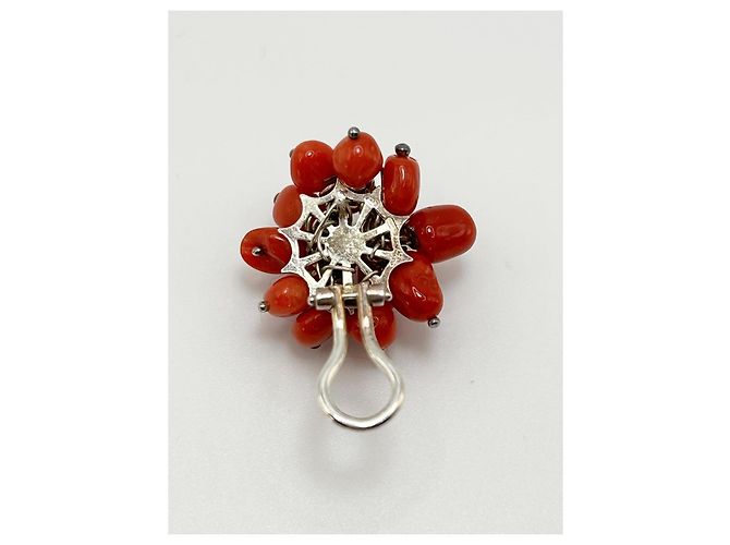 Autre Marque Set Gioielli in Corallo Rosso e Argento S925 - vista 9