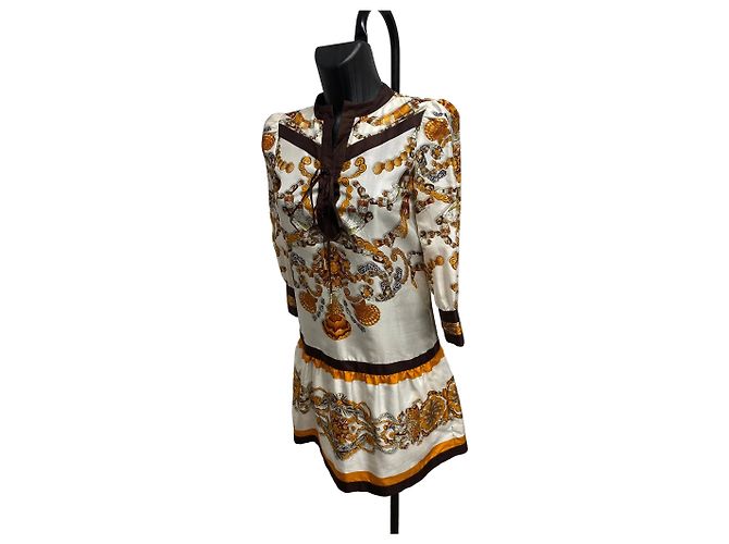 Vestido curto de seda com estampado de conchas Gucci – Size IT 40 - vista 2