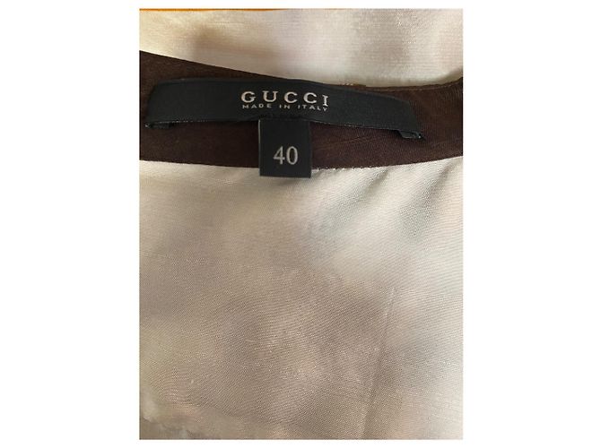 Vestido curto de seda com estampado de conchas Gucci – Size IT 40 - vista 4