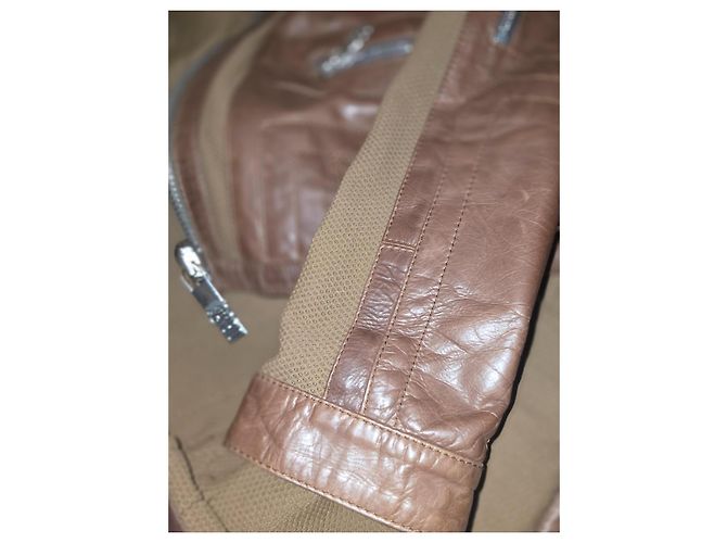 Autre Marque Dirk Bikkembergs Sport Couture braune Lederjacke - Ansicht 17