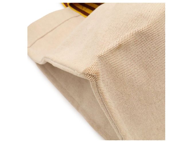 Hermès Saco Tote Hermes Bora GM Marrom Amarelo - vista 4