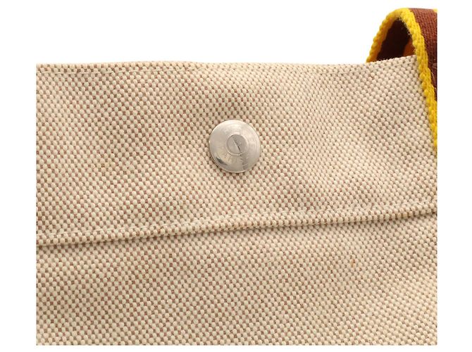 Hermès Saco Tote Hermes Bora GM Marrom Amarelo - vista 6