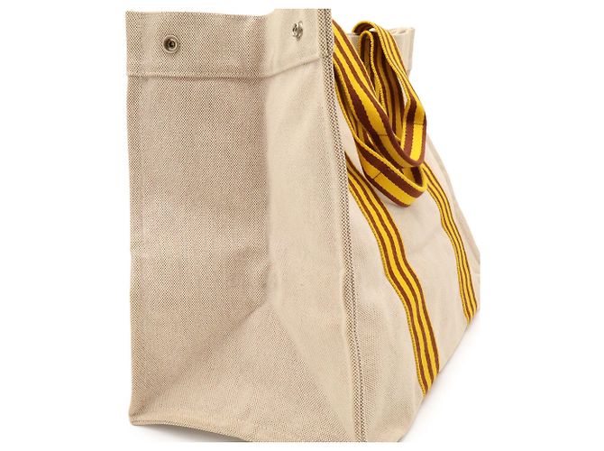Hermès Saco Tote Hermes Bora GM Marrom Amarelo - vista 7