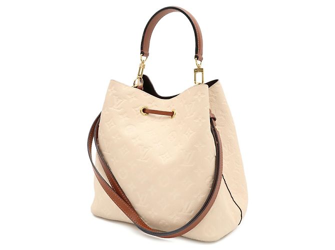 Néonoé Bolso de hombro Louis Vuitton Monogram Empreinte NeoNoe Beige - vista 3