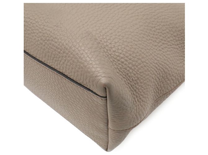 Tote Prada Schultertasche aus gräulichem Leder Grau - Ansicht 4