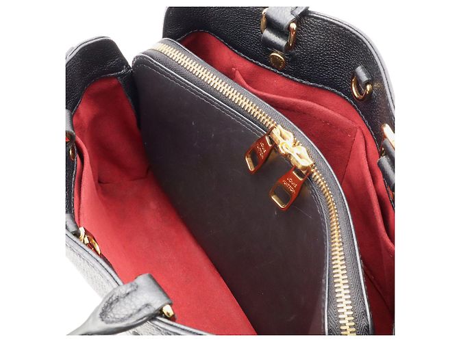 Sac à main Louis Vuitton Monogram Empreinte Montaigne BB Noir Beige - vue 9