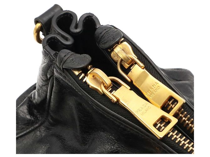 Sac à main Prada Vitello Shine en Black Noir - vue 7