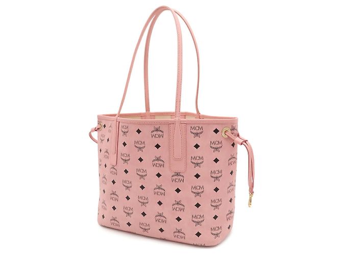 Bolso MCM Liz Shopper Small Visetos Tote Shoulder Rosa - vista 3
