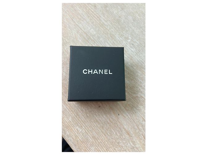 Pendientes Chanel CC Dorado Hardware de plata - vista 7