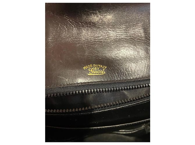 Borsa a tracolla Gucci in pelle nera Nero - vista 3