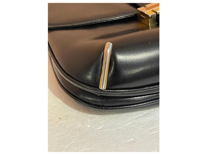 Borsa a tracolla Gucci in pelle nera Nero - vista 7