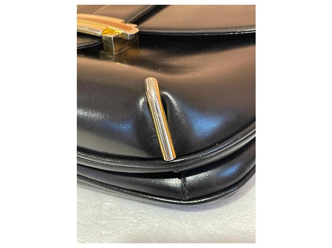 Borsa a tracolla Gucci in pelle nera Nero - vista 8