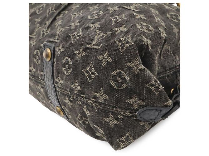 Saco Tote Louis Vuitton Monogram Denim Neo Cavi MM Preto Monograma - vista 4