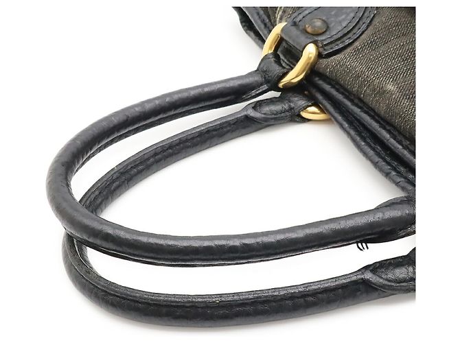 Saco Tote Louis Vuitton Monogram Denim Neo Cavi MM Preto Monograma - vista 5