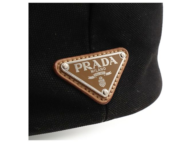 Prada Canapa Tote Bag Black - view 7