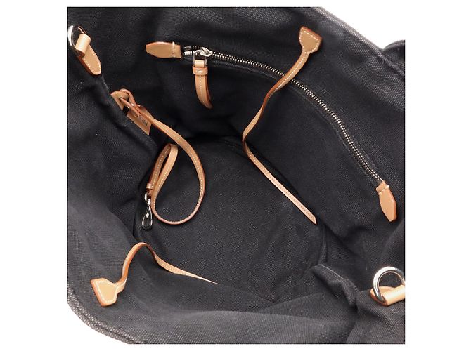 Prada Canapa Tote Bag Black - view 8