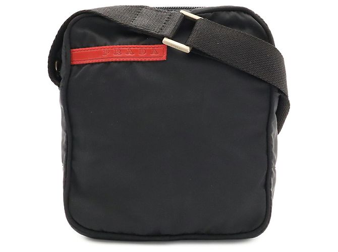 Bolsa de ombro Prada Sport Line em nylon Preto - vista 2