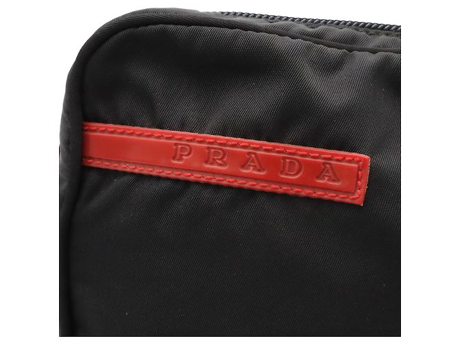 Bolsa de ombro Prada Sport Line em nylon Preto - vista 7