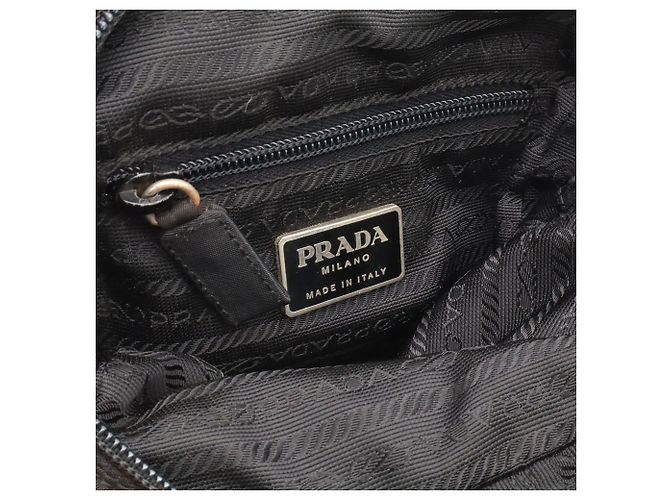 Bolsa de ombro Prada Sport Line em nylon Preto - vista 9