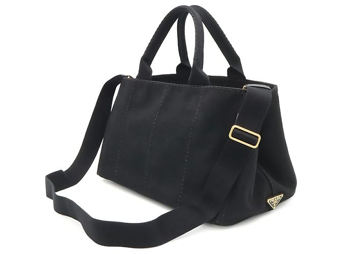 Sac cabas/épaule Prada Canapa Noir - vue 3