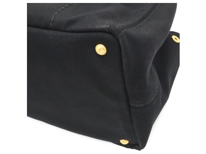 Sac cabas/épaule Prada Canapa Noir - vue 4