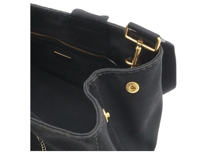Sac cabas/épaule Prada Canapa Noir - vue 7