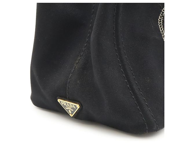 Sac cabas/épaule Prada Canapa Noir - vue 8