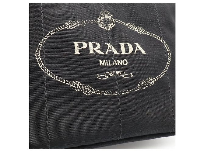 Sac cabas/épaule Prada Canapa Noir - vue 9