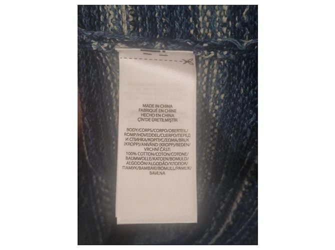 Jersey Polo Ralph Lauren de algodón en azul y écru Blanco Crudo - vista 4