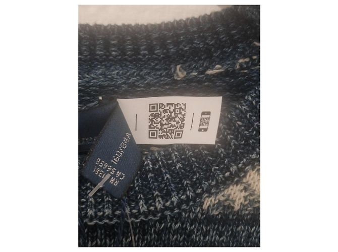 Jersey Polo Ralph Lauren de algodón en azul y écru Blanco Crudo - vista 8