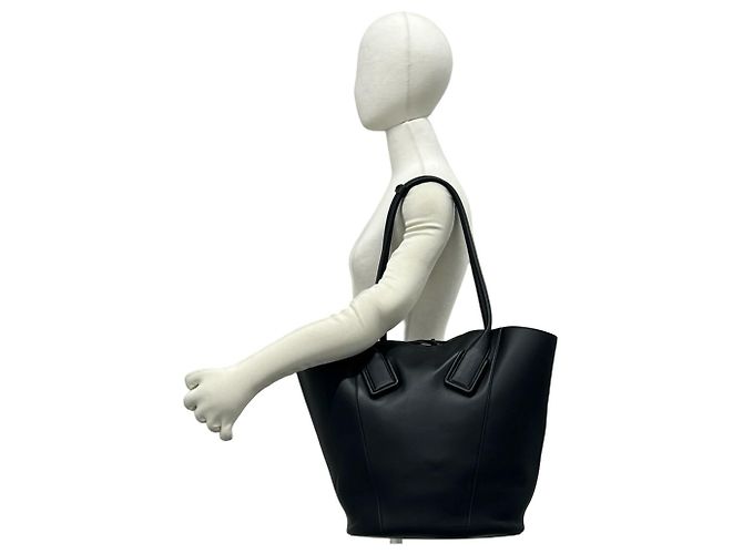 Bottega Veneta Shopper aus schwarzem Leder - Ansicht 2