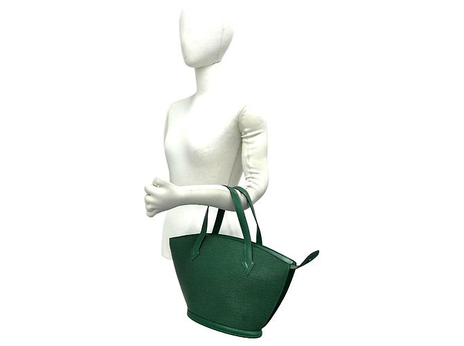 Louis Vuitton Vintage Saint Jacques Handtasche aus Epi-Leder Grün - Ansicht 2