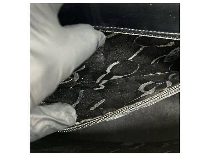 Gancini Borsa Salvatore Ferragamo in pelle di vitello nera Nero - vista 10