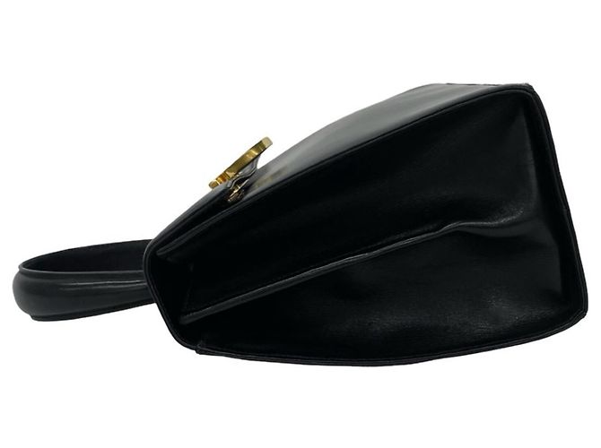 Gancini Borsa Salvatore Ferragamo in pelle di vitello nera Nero - vista 5