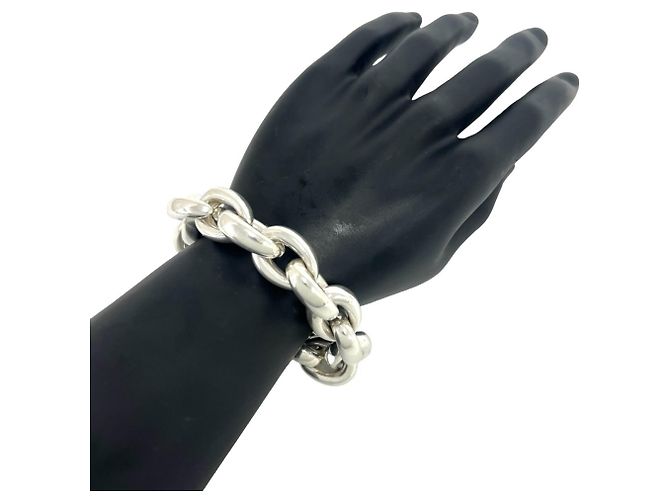 Hermès Pulseira Acrobat GM 17-Link Charm Hermes Prata - vista 2