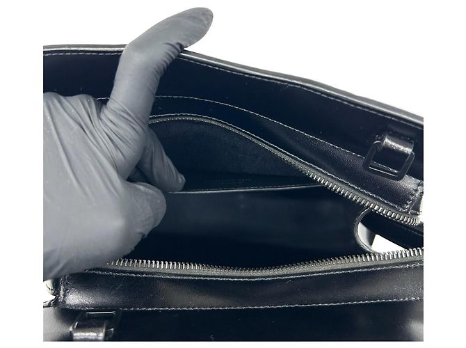 Autre Marque Borsa a mano in pelle Yves Saint Laurent Uptown YSL Logo - vista 10