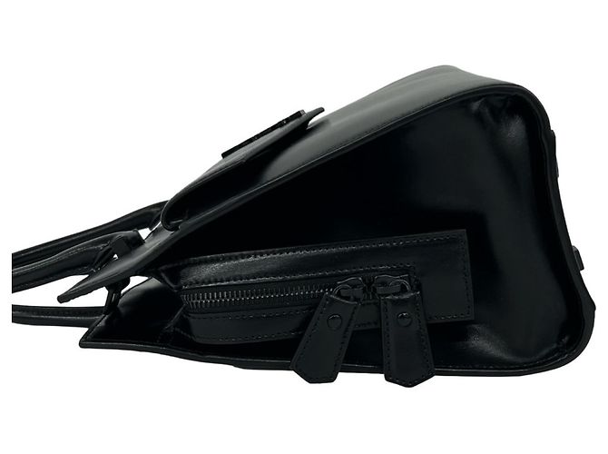 Autre Marque Borsa a mano in pelle Yves Saint Laurent Uptown YSL Logo - vista 5