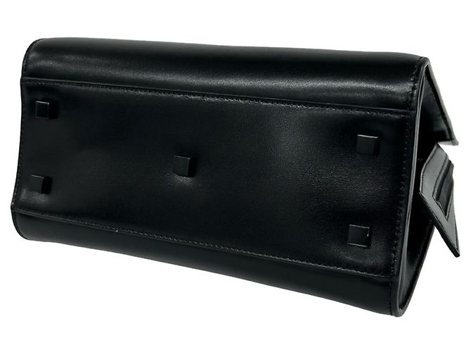 Autre Marque Borsa a mano in pelle Yves Saint Laurent Uptown YSL Logo - vista 8