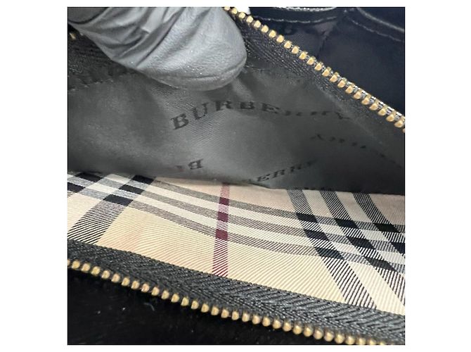 Borsa a tracolla Burberry in pelle nera Nero - vista 10