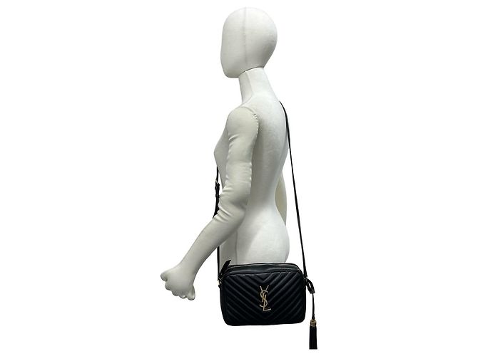 Autre Marque Borsa a tracolla Saint Laurent in pelle nera Nero - vista 2