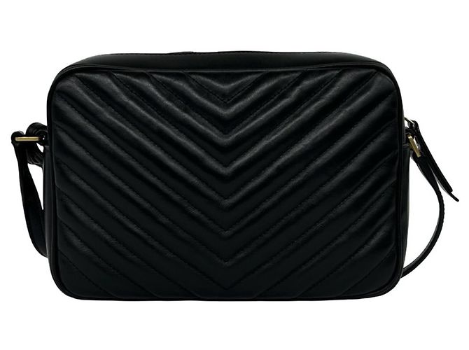 Autre Marque Borsa a tracolla Saint Laurent in pelle nera Nero - vista 3