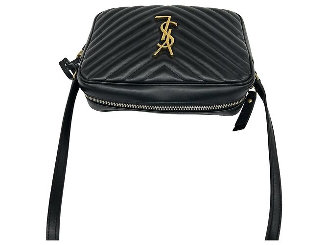 Autre Marque Borsa a tracolla Saint Laurent in pelle nera Nero - vista 4