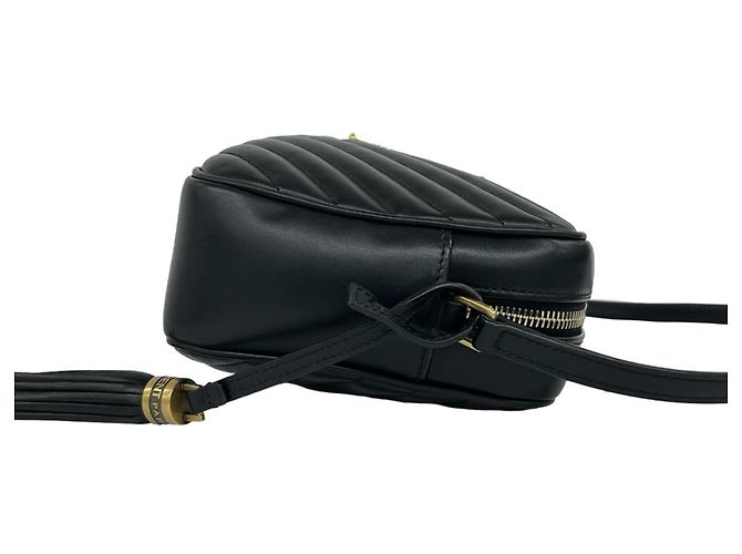 Autre Marque Borsa a tracolla Saint Laurent in pelle nera Nero - vista 6