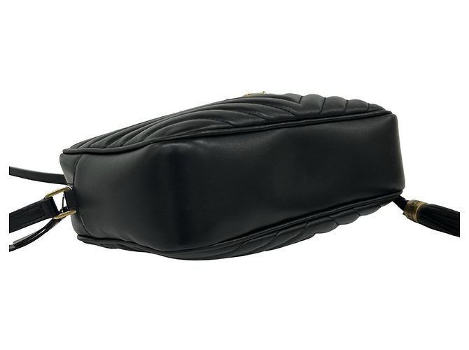 Autre Marque Borsa a tracolla Saint Laurent in pelle nera Nero - vista 7