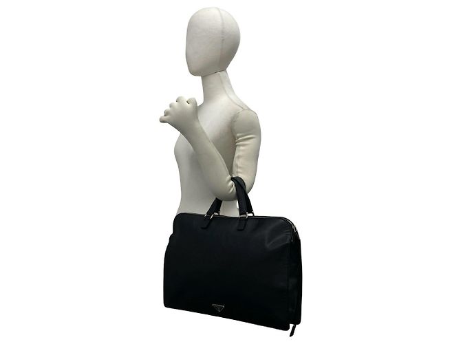 Saffiano Borsetta Prada in pelle nera Nero - vista 2