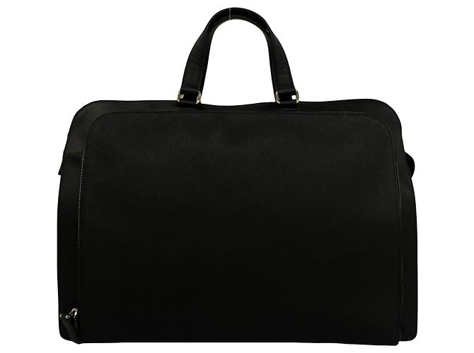 Saffiano Borsetta Prada in pelle nera Nero - vista 3