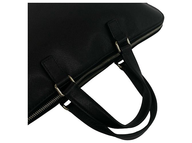 Saffiano Borsetta Prada in pelle nera Nero - vista 4